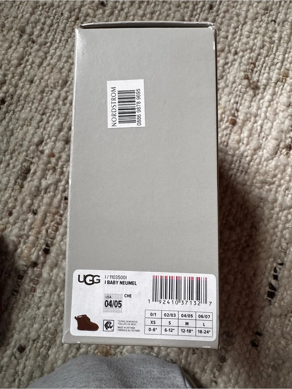 UGG Baby Neumel Toddler Boot with Shearling Lining Size 4/5